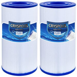cryspool spa filter compatible with c-4335, prb35-in, r173431, spa filter 5 x 9 1/4, guardain 409-219, fc-2385, 03fil1300, 35 sq.ft, 2 pack