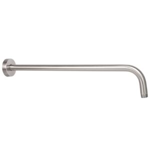 nearmoon shower arm, extra fixed arm with flange, stainless steel wall-mounted showerhead arm (20 inch, brushed nickel)