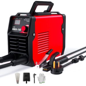 ttiiiiii 140amp mma welder, 110/220v stick dual voltage arc portable welding machine with kit, out of the box