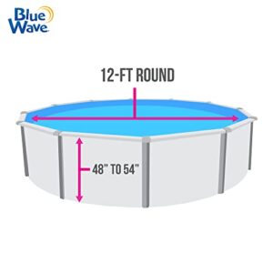 Blue Wave NL601-20 Standard Gauge Emerald Coast Round Overlap Steel Wall Swimming Pool Liner, 12-FT