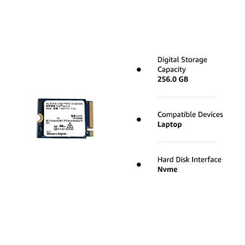 Western Digital 512GB SSD PC SN530 M.2 2230 30mm PCIe Gen3 x4 NVMe SDBPTPZ-512G Solid State Drive for Dell HP Lenovo Laptop Desktop Ultrabook Surface