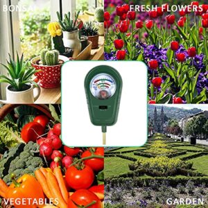 Upgraded 3 in 1 Soil Moisture/PH/Fertility Meter Soil Test Kit Soil Moisture Meter 90 Degree Foldable Soil Test Kit for Lawns, Garden, Farm, House, Indoor, Outdoor, Plants No Battery Needed (A)