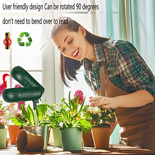 Upgraded 3 in 1 Soil Moisture/PH/Fertility Meter Soil Test Kit Soil Moisture Meter 90 Degree Foldable Soil Test Kit for Lawns, Garden, Farm, House, Indoor, Outdoor, Plants No Battery Needed (A)