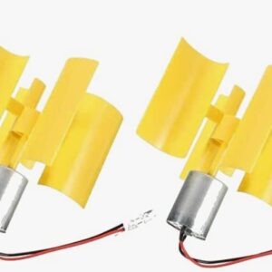 SWONVI 2 Pcs DC 0.1V-5.5V 100-6000RPM Micro Vertical Wind Turbines, Small Motor Wind Blades Generator for DIY