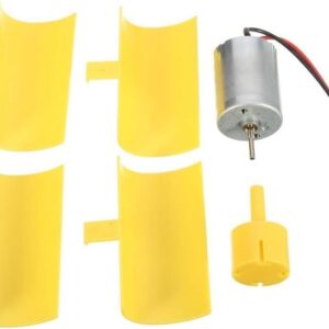 SWONVI 2 Pcs DC 0.1V-5.5V 100-6000RPM Micro Vertical Wind Turbines, Small Motor Wind Blades Generator for DIY