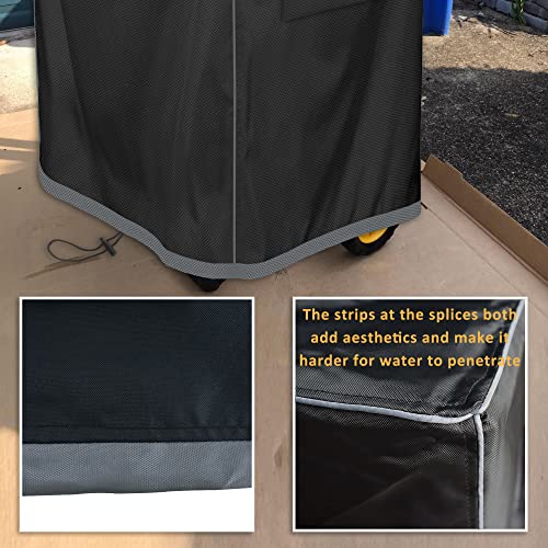 Table saw cover, 29in dustproof portable table saw cover, Fit for Most Table saws and planer, water proof, 29"L x 23"W x 46"H, Black