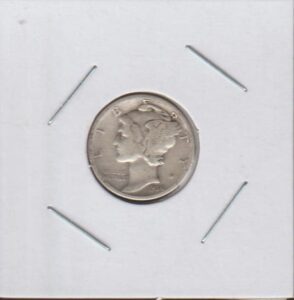 1936 s winged liberty head or"mercury" (1916-1945) (90% silver) dime choice extremely fine