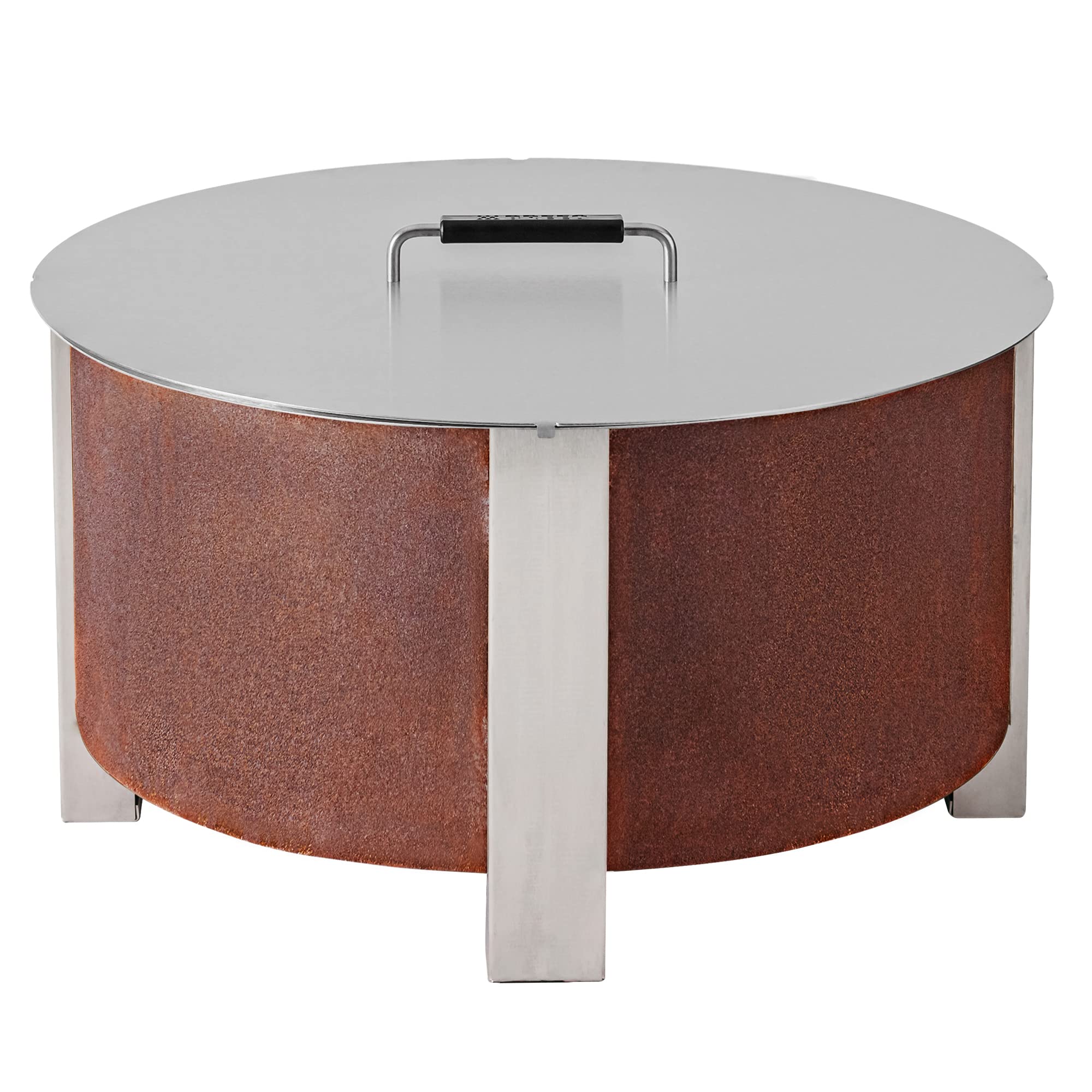 Breeo X Series Lid 24 (27.85 Inch) | Stainless Steel | Keep Rain Debris & Elements Outside The Fire Pit | Durable Fire Pit Cover | USA Made