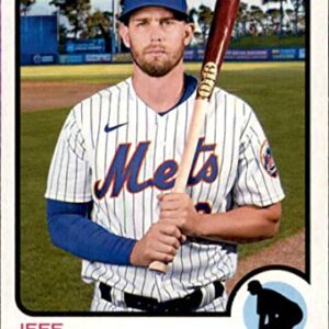 2022 Topps Heritage #389 Jeff McNeil New York Mets Official MLB Baseball Card in Raw (NM or Better) Condition