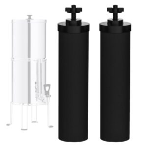 virego 2-9bb water filters, black 2-9bb purification elements certified by nsf/ansi 42, for berkey 2-9bb black filters replacement compatible with berkey gravity filtration system (pack of 2)
