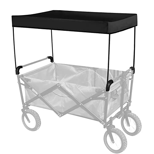 [LOSCHEN] Wagon Canopy Cover for Camping, Garden Beach Wagon Cover Not The Whole Car (Black)