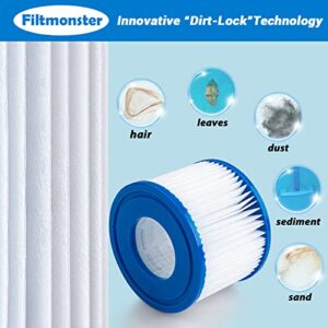 Filtmonster 6 Pack Type VI Hot Tub and SPA Filter Replacement Cartridge for Inflatable hot tub Accessories