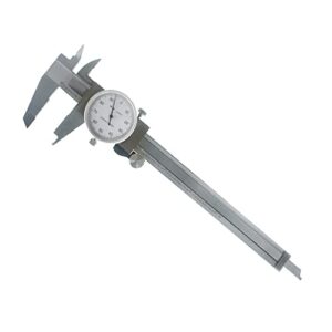 kimllier 0-6 Inch Dial Caliper, 0.001 Inch Accuracy Stainless Steel Imperial Caliper