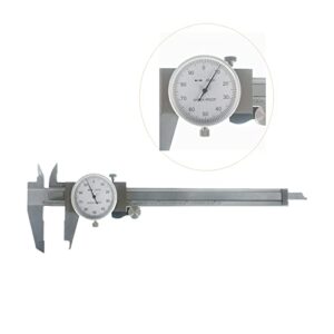 kimllier 0-6 Inch Dial Caliper, 0.001 Inch Accuracy Stainless Steel Imperial Caliper