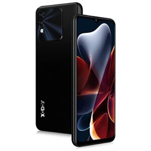xgody x60 pro unlocked smartphones, 6.5 inch android 9.1 os cheap cell phones, 2022 4g dual 5mp camera and dual sim phones, 3000mah massive battery, face recognition (black)