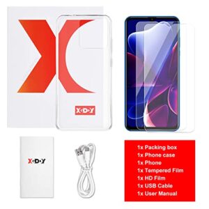 Xgody X60 Pro Unlocked Smartphones, 6.5 Inch Android 9.1 OS Cheap Cell Phones, 2022 4G Dual 5MP Camera and Dual SIM Phones, 3000mAh Massive Battery, Face Recognition (Black)