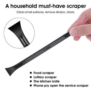 9 Pieces Plastic Scraper Tool Carbon Fiber Multi-Purpose Scraper Scratch Free Cleaning Scraper Tool for Tight Spaces and Gaps, Stickers/Food/Paint Remover Tool