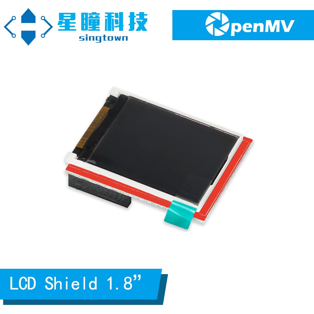 SingTown OpenMV LCD Shield, 1.8" TFT Color Monitor, Apply to OpenMV Cam H7 Plus, OpenMV Cam H7, OpenMV Cam M7, OpenMV Cam H7 R2