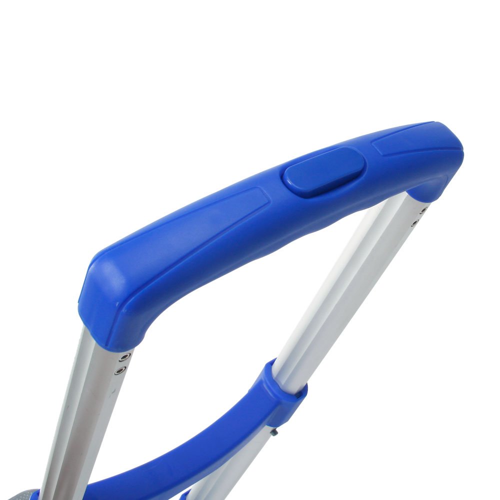 Winado Folding Hand Truck Portable Folding Hand Cart, 165Lbs Load Aluminium Foldable Design to Save Space, for Luggage Travel Home Personal Use, Blue Set