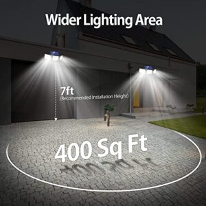 Fatpoom Solar Outdoor Lights, 180 LED 3000LM Solar Motion Sensor Light Outdoor, IP65 Waterproof Luces Solares para Exteriores with 3 Adjutable Head Wide Angle for Outside Garage Yard Patio 1Pack