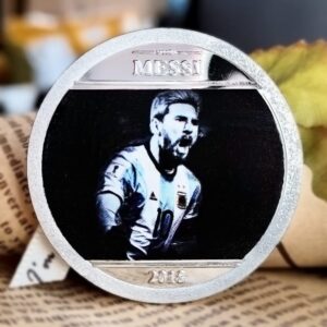 Argentina Football Superstar Messi Medal Footballer Coin European Golden Boot Award No. 10 Messi Silver Coin