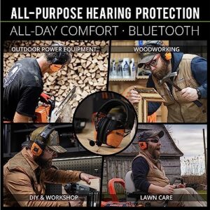 ISOtunes LINK 2.0 Bluetooth Earmuffs: Upgraded Wireless Hearing Protection with 50 Hour Battery Life and 25 dB Noise Reduction Rating