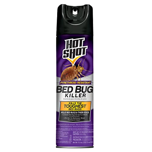 Hot Shot Bed Bug Killer Aerosol, Bed Bug Treatment, 17.5 oz