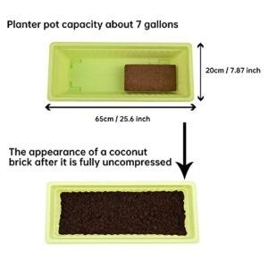 Tileon Coco Coir Brick 1.4lbs, Coconut Block Expands 2.3 Gallons / 9 Quarts Organic Potting Soil, Peat Moss for All Plants, Seeds and Seedlings