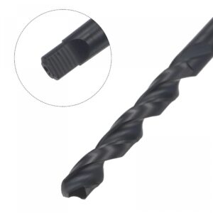 uxcell 8.3mm Twist Bit Jobber Drill Bit with MT1 Morse Taper Shank, 65mm Flute Length High-Speed Steel Black Oxide Taper Shank Drill Bits