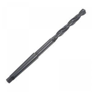 uxcell 9.9mm Twist Bit Jobber Drill Bit with MT1 Morse Taper Shank, 80mm Flute Length High-Speed Steel Black Oxide Taper Shank Drill Bits