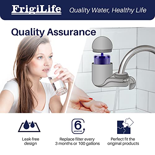 FrigiLife Faucet Water Filter Replacement for Pur® Plus RF9999® RF3375, FM-2500V, FM-3700 PFM350V PUR-0A1 PFM400H PFM450S PFM150W FM2500V FM-3700 for All PUR Faucet Filtration Systems, 3Combo