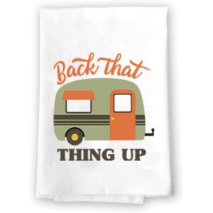 outdoor camping rv lover novelty bath hand towels | mountains camper campground bathroom country rustic farmhouse modern decor | gift adorable hiker