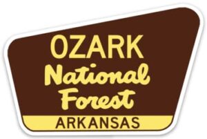 ozark national forest sticker decal 3.75" arkansas