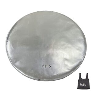 36" round fire pit mat under grill mat hajio fireproof mat for under fire pit light reflection fire pit protective pad easy to clean patio fire pit wood burning