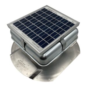 solar mega roofblaster for conex containers with 6.5" ribs (galvanized) | solar roof vent | solar roof fan | exhaust fan