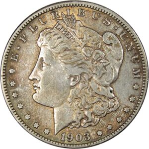 1903 s morgan dollar xf ef extremely fine 90% silver sku:ipc6971