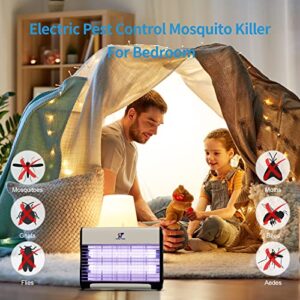 YONGTONG Set n Zap！Indoor High-Powered 3000V Electric Mosquito Killer, Pest Control Bug Zapper with 20W Light for Moth, Wasp, Fly, Mosquito Lamp for Apartment, Kitchen, Office, Restaurant