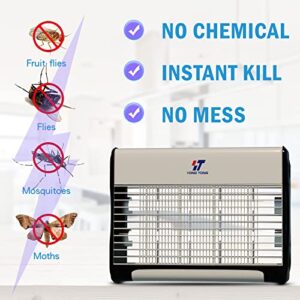 YONGTONG Set n Zap！Indoor High-Powered 3000V Electric Mosquito Killer, Pest Control Bug Zapper with 20W Light for Moth, Wasp, Fly, Mosquito Lamp for Apartment, Kitchen, Office, Restaurant