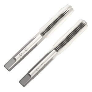 aceteel m8 x 1.25 metric hand tap, right hand m8 x 1.25mm threading hand tap 1pair