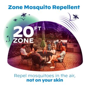 Thermacell E-Series Rechargeable Mosquito Repeller with 20’ Mosquito Protection Zone; 2 Pack Bundle, Charcoal; Includes 24-Hr Repellent Refill; Bug Spray Alternative; Scent Free