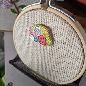 Floral Hedgehog Minder for Cross Stitch & Embroidery