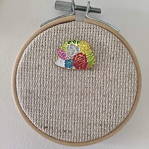 Floral Hedgehog Minder for Cross Stitch & Embroidery