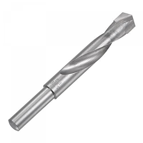 uxcell 17mm Reduced Shank Cemented Carbide Twist Drill Bits for Hardened Steel Stainless Steel, 1/2 Inch Straight Shank