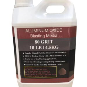 Aluminum Oxide - 10 LBS - Medium to Fine Sand Blasting Abrasive Media for Blasting Cabinet or Blasting Guns. #80 GRIT