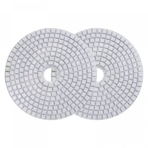 uxcell diamond polishing pad 5-inch 50 grits wet/dry grinding for stone concrete marble countertop floor 2pcs