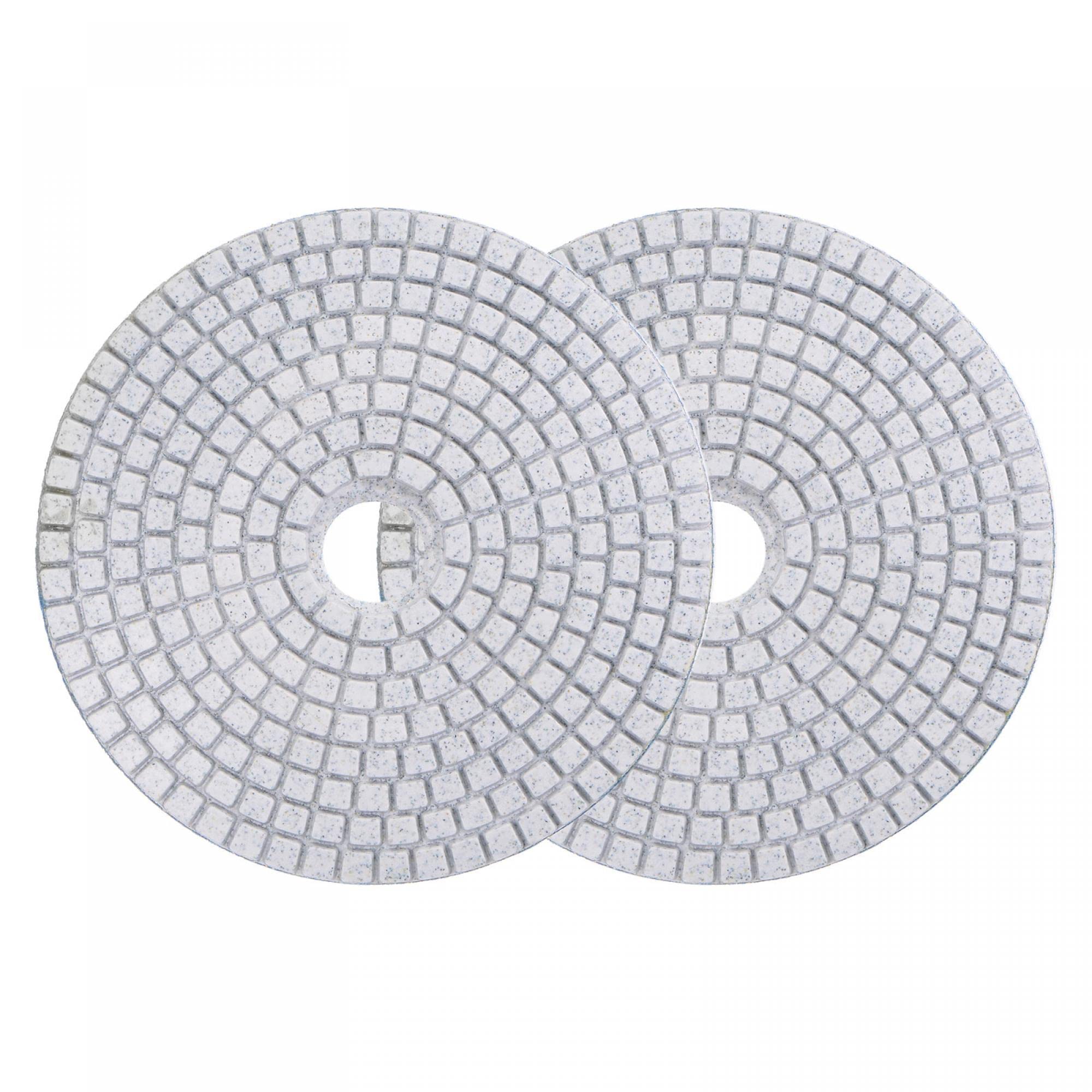 uxcell Diamond Polishing Pad 5-Inch 50 Grits Wet/Dry Grinding for Stone Concrete Marble Countertop Floor 2pcs