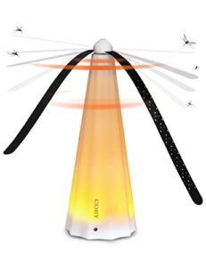 coby fly repellent fan, outdoor & indoor fly fan, eco-friendly portable fly catcher with soft-touch blades