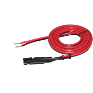 QIUCABLE SAE Extension Cable - 12Ft 16AWG SAE Quick Disconnect Connectors SAE 2 Pin Bullet Quick Release Wire Harness, SAE Battery Charging Cable for Solar Panel Car Truck Motorcycle