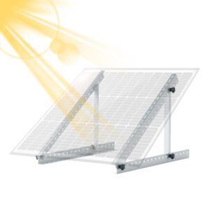 jjn 28" adjustable solar panel brackets tilt solar panels mounting bracket 0 to 90° adjust panel mount brackets with foldable tilt legs for rv boat any flat install