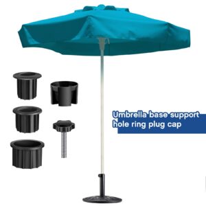 Hotop 12 Pcs Patio Umbrella Parasol Base Stand Hole Ring Plug Cover Umbrella Stand Replacement Part Patio Swing Umbrella Chair Replacement Parts